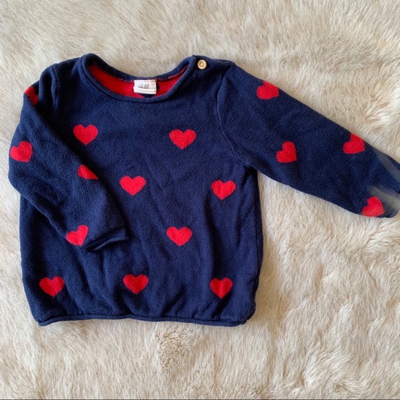 H&M matching baby girl set 4-6 months navy - Picture 3 of 6